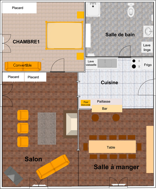 Plan du rez de chaussée